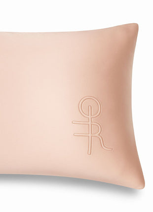 "Love binds me and lives in me" *** Soft Pink Organic mulberry silk pillowcase with embossed magic sigil