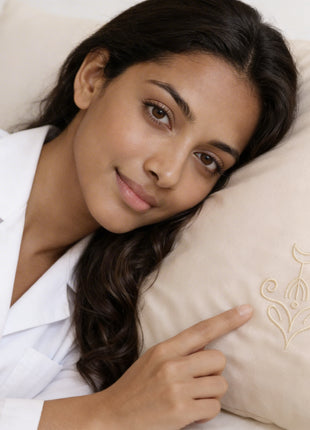 ROOTED & CALM silk pillowcase with sigil