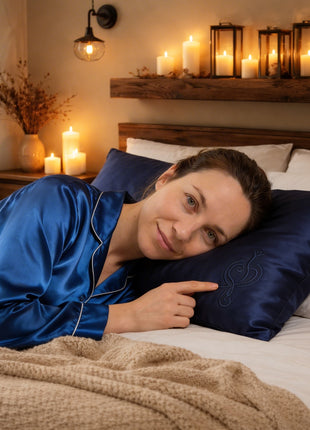 "The Key to my heart" silk pillowcase with sigil
