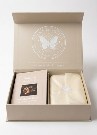 ROOTED & CALM silk pillowcase with sigil