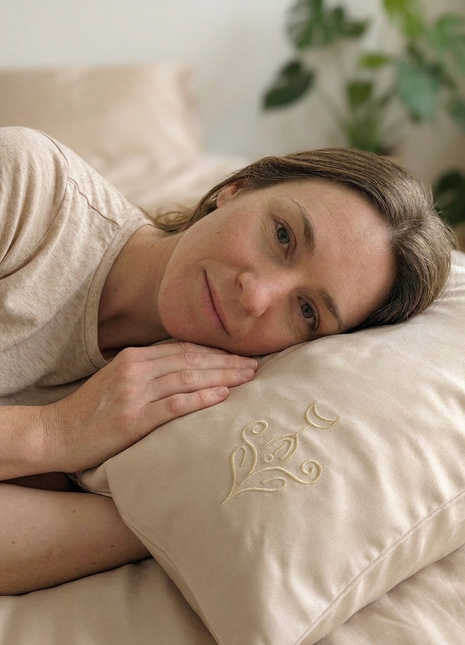 "My Body is My Temple" Silk Pillowcase with Sigil