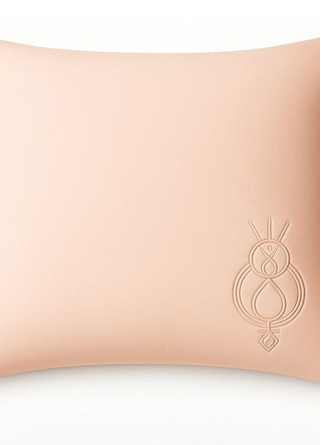 Skin Healing Pillowcase in organic premium 2 momme mulberry silk embroided with sigil
