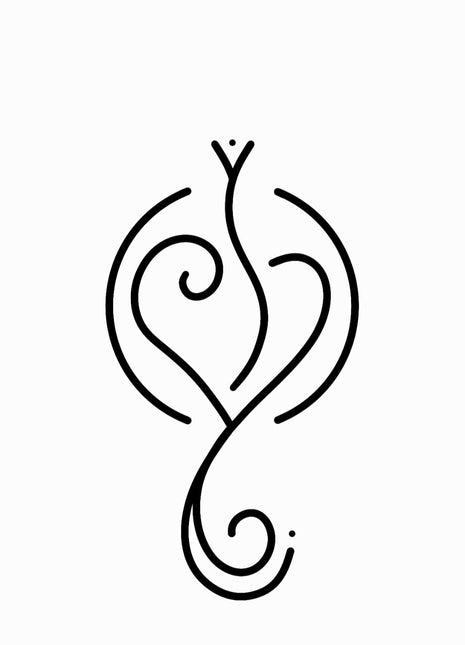 "Peace and Safety" (dark blue) silk pillowcase with magic sigil