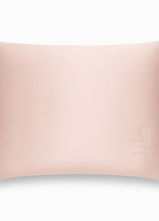"Love binds me and lives in me" *** Soft Pink Organic mulberry silk pillowcase with embossed magic sigil