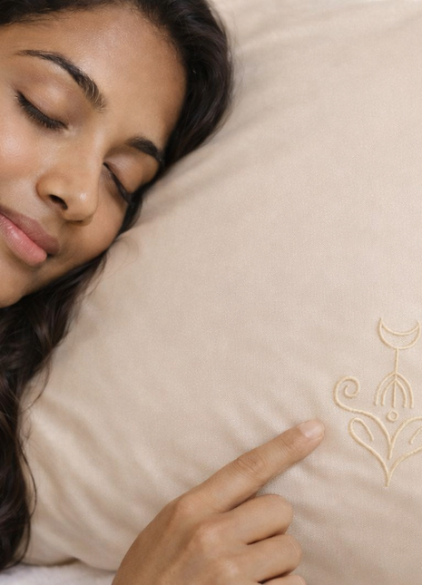 ROOTED & CALM silk pillowcase with sigil