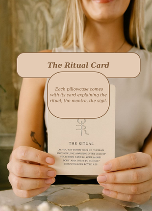 "I allow myself to exist as I am " *** Lagoon Blue Organic mulberry silk pillowcase with embossed magic sigil